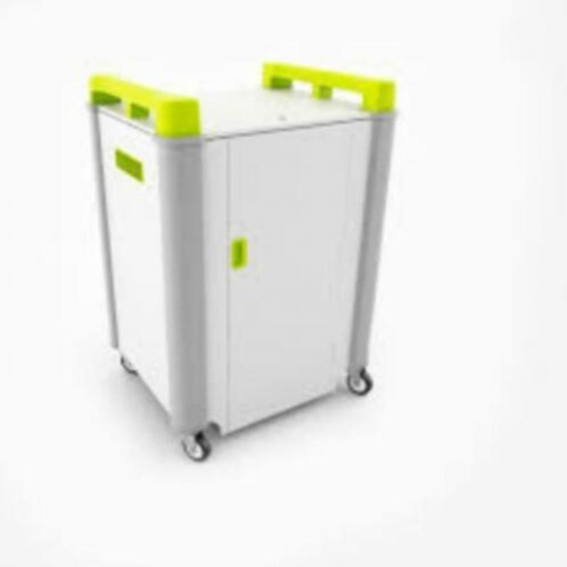 Lab Cabby, mobiele laptop laad en opberg kast