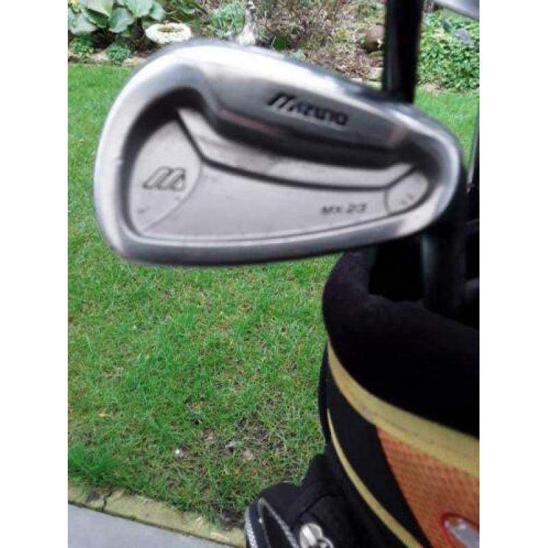 Mizuno heren golfset met nieuwe Cruiser trolley etc