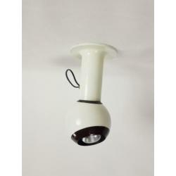 Vintage raak globe plafondlamp wandlamp magneet bol spot '60