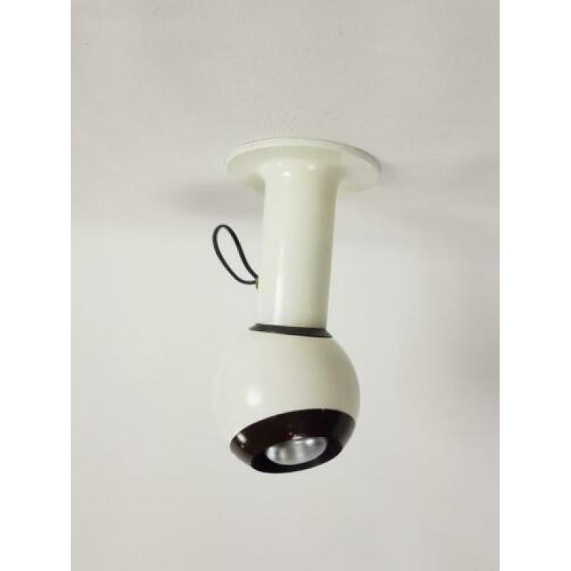 Vintage raak globe plafondlamp wandlamp magneet bol spot '60