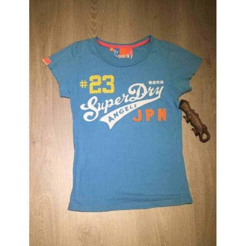 Superdry blauw t-shirt maat S