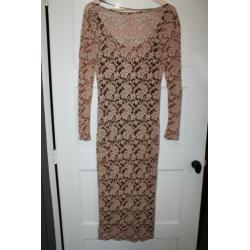 Super mooie lange kanten jurk van Supertrash, maat S/M