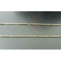 14 karaats figaro schakel ketting met goudmerk 585