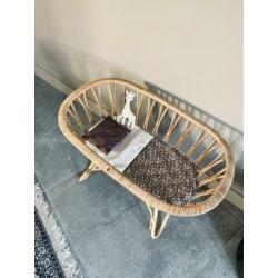 Vintage speelgoed rotan poppenwieg Rohe Noordwolde