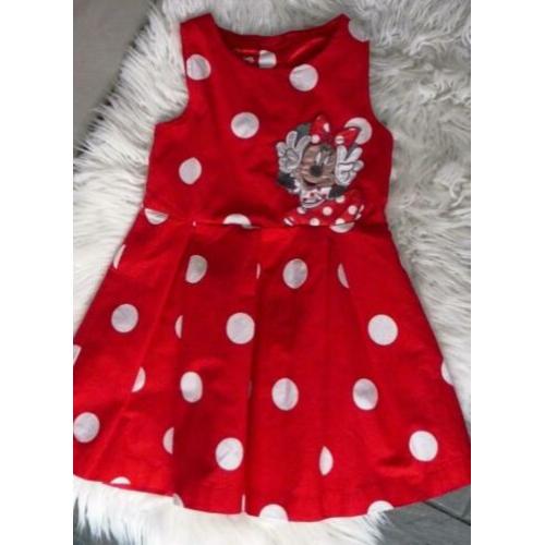 Disneyland Parijs Minnie Mouse Jurk 110 verkleed carnaval &