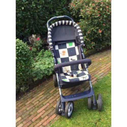 BUGGY(HAUCK) met VOETENSTEUN en ruime BOODSCHAPPENMAND