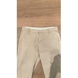 Beige stretch broek in maat 38