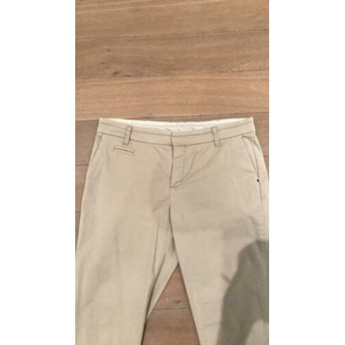 Beige stretch broek in maat 38