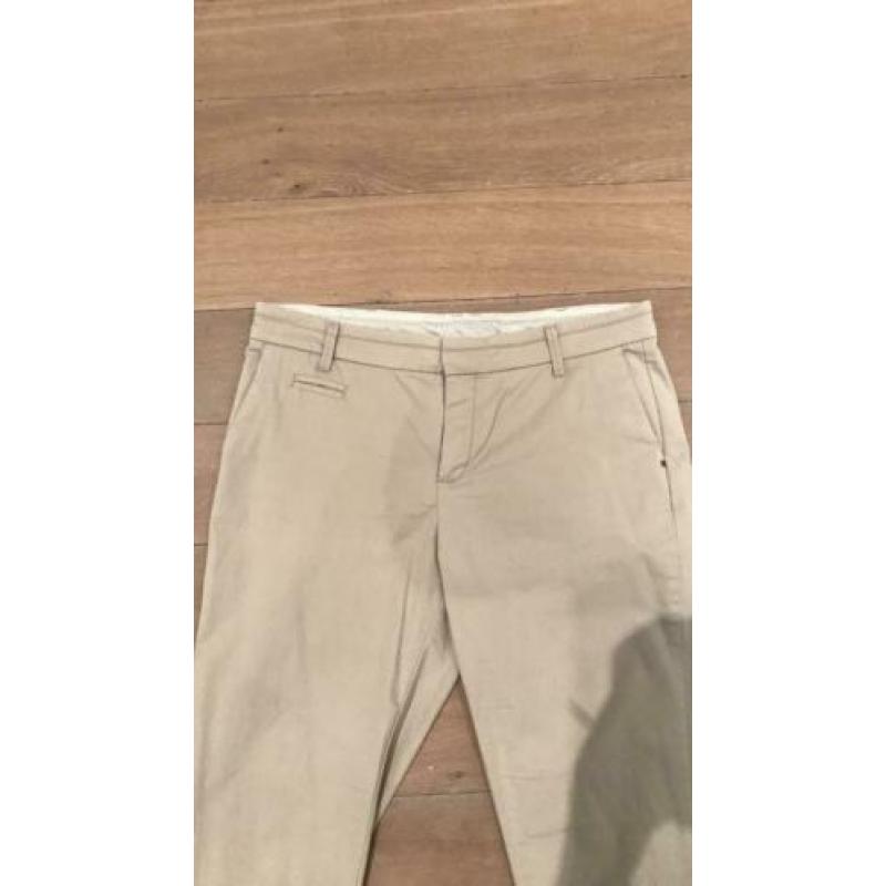 Beige stretch broek in maat 38