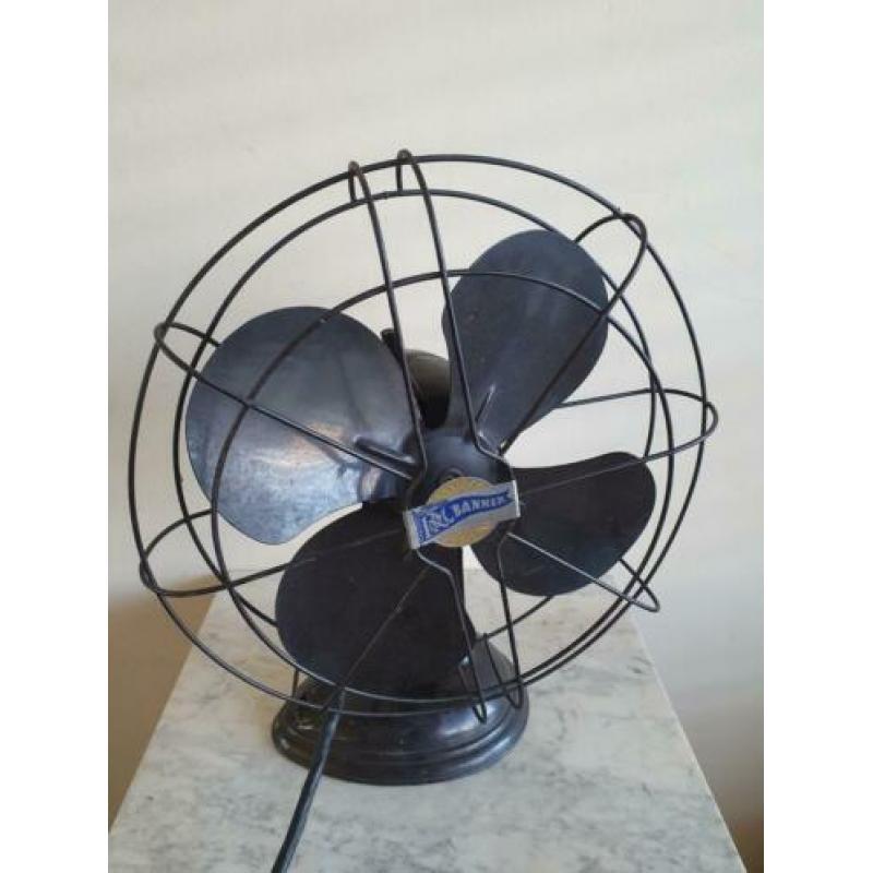 Antieke Industriële Metalen ventilator R&M Banner
