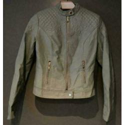 Mila Store mint groen jasje bikerjack jack maat M
