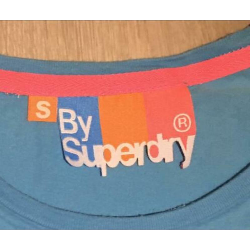 Superdry blauw t-shirt maat S