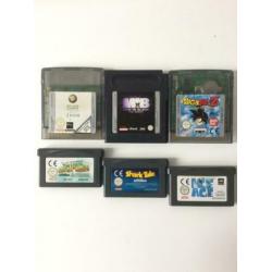 Gameboy advance sp tribal met 6 games, oplader en tas.