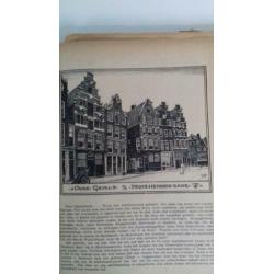 OUD - AMSTERDAM met 100 stadsgezichten , uitgave 1907.