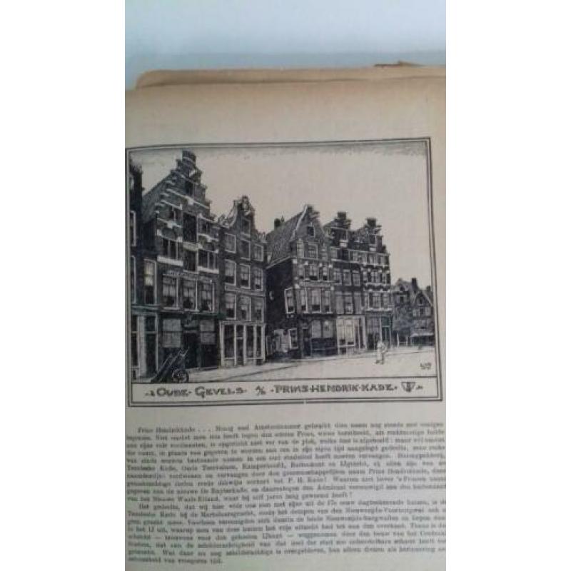 OUD - AMSTERDAM met 100 stadsgezichten , uitgave 1907.