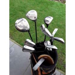 Mizuno heren golfset met nieuwe Cruiser trolley etc