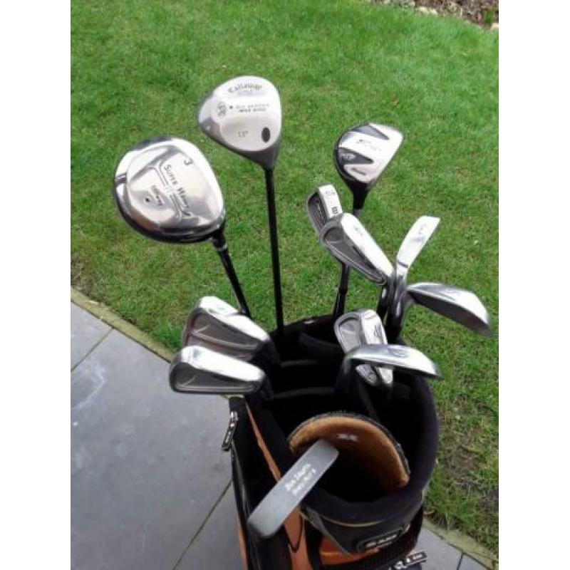 Mizuno heren golfset met nieuwe Cruiser trolley etc