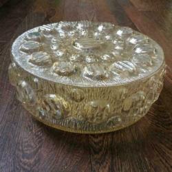 lamp jaren 60/70 plafonnière bubbel glas