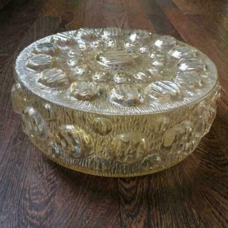 lamp jaren 60/70 plafonnière bubbel glas
