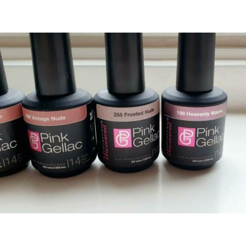 Verschillende (nude) Pink Gellac kleurtjes. Zgan