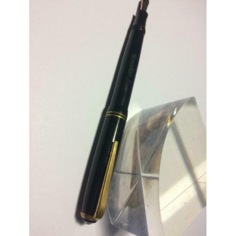 hoover de luxe vulpen met 14 karaat gouden penpunt zeer oud