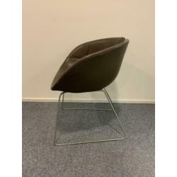 6x Moroso Fjord / Bruin leer / Patricia Urquiola