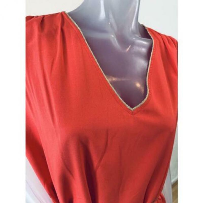Betty Barclay koraal/goud jurkje - 40 - New
