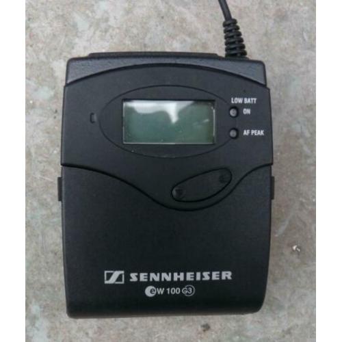 Sennheiser EW300 beltpack set A band en EW100 1G8 band