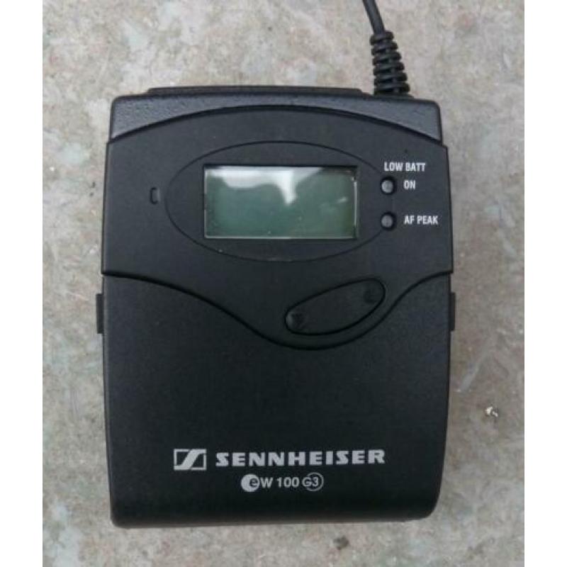 Sennheiser EW300 beltpack set A band en EW100 1G8 band