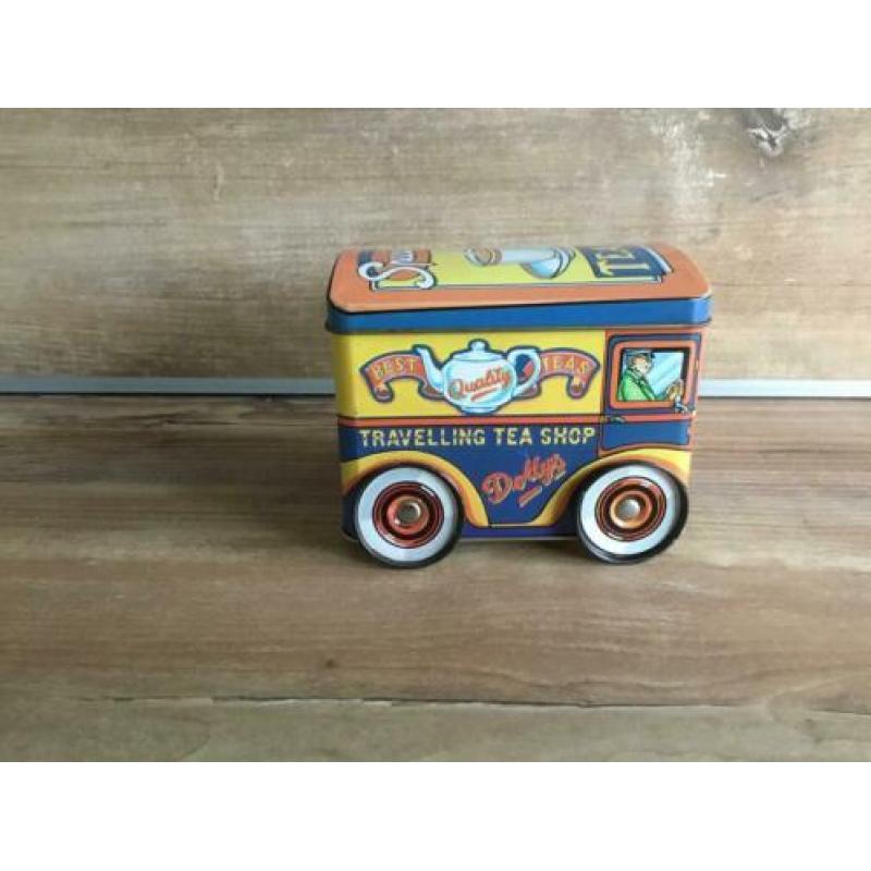 metal box genuine dodo 1983 blikauto theedoos model van bus
