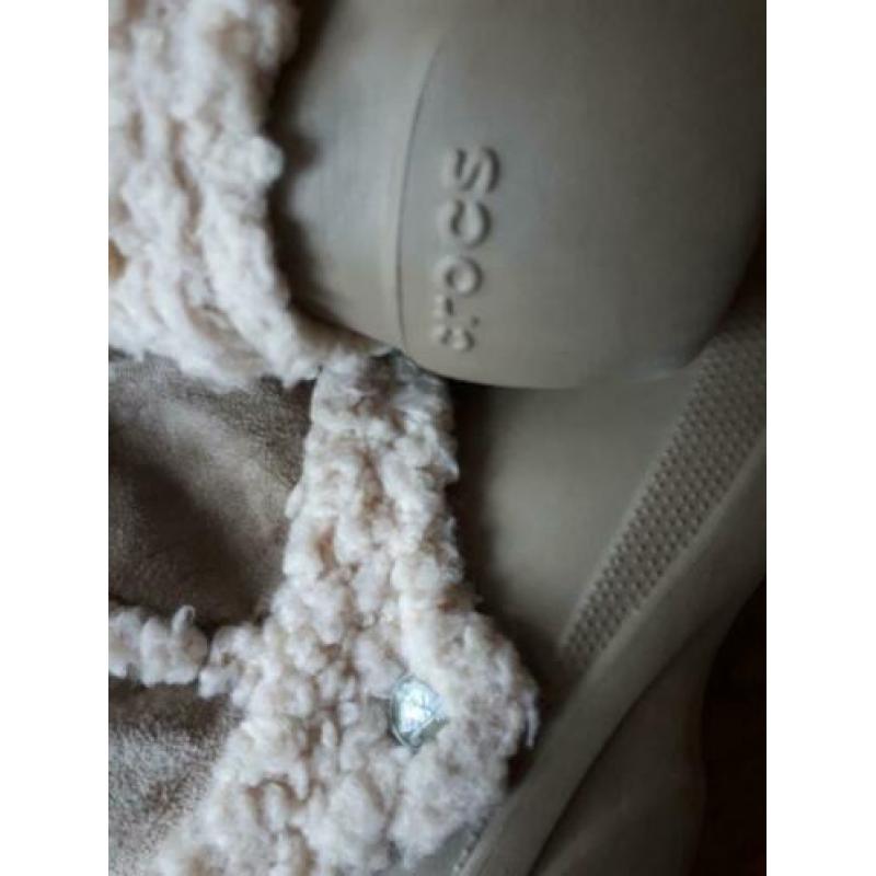Crocs laarzen M9/40 kunstof met bond kleur beige