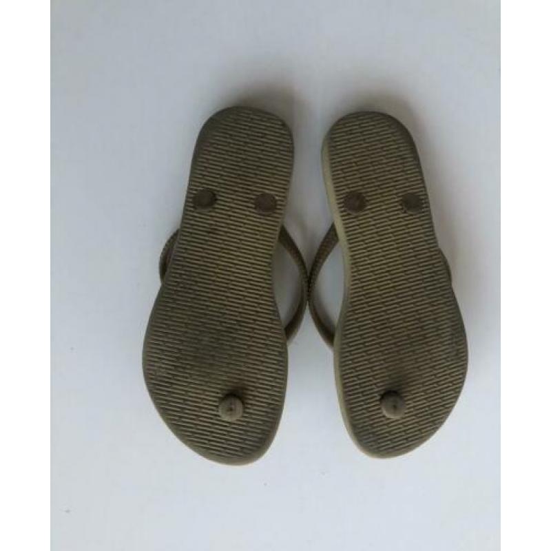 Havainas slippers goud maat 33/34