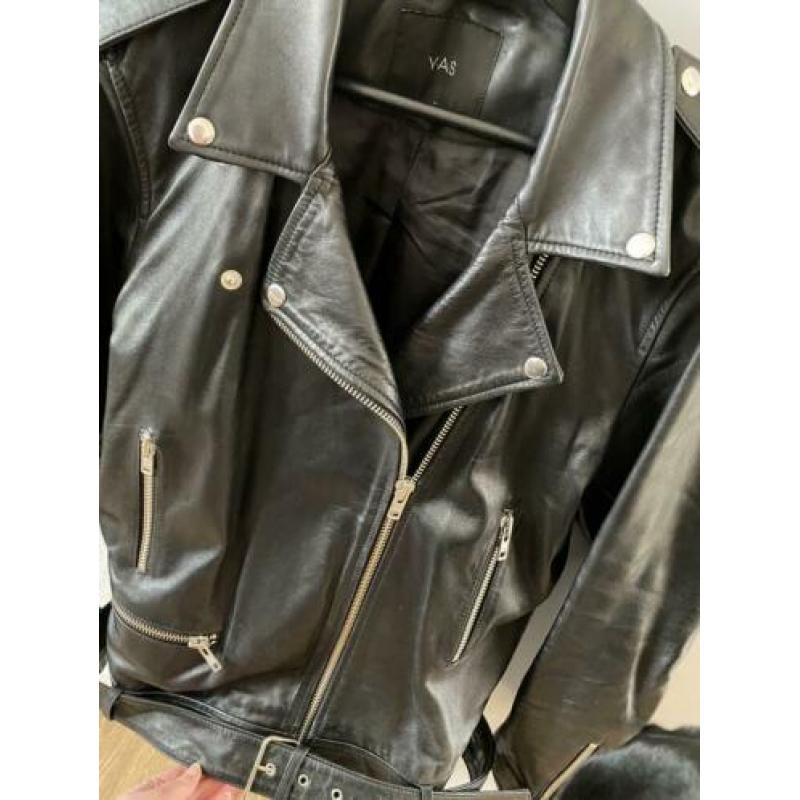 Echt leren biker jas