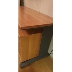 Bureau met ladeblok 160x60x75