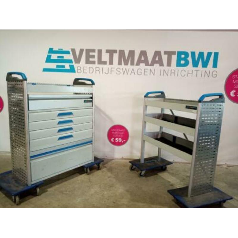 Sortimo Globelyst SET L+R inrichting €895,- dubbele cabine