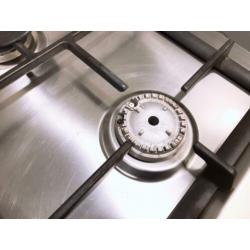Pelgrim RvS gas kookplaat 4pitten wokbrander top staat