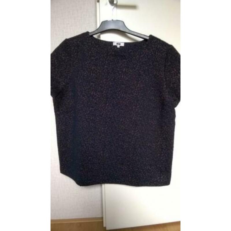We Fashion nieuwe top blauw brons lurex maat XXL incl verz