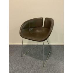 6x Moroso Fjord / Bruin leer / Patricia Urquiola