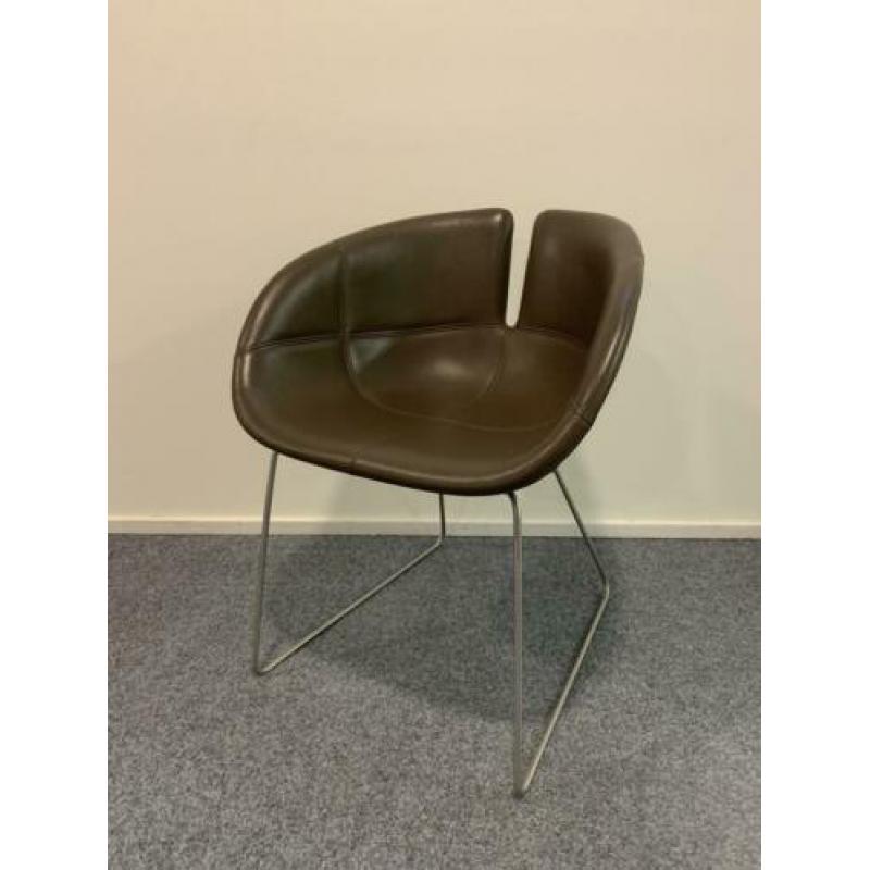 6x Moroso Fjord / Bruin leer / Patricia Urquiola