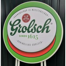Grolsch statafel voor in café kroeg keet mancave bar schuur