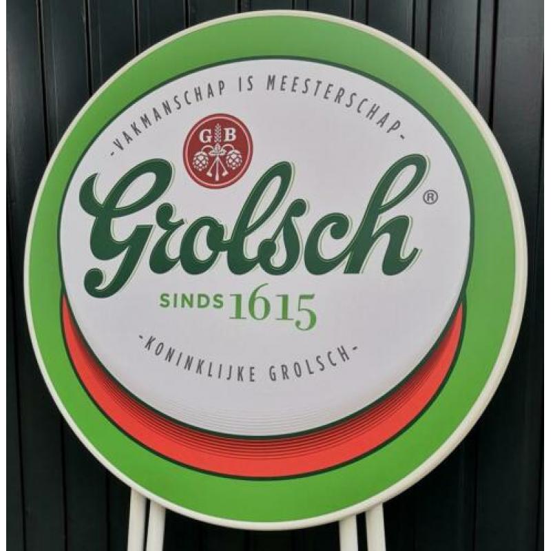 Grolsch statafel voor in café kroeg keet mancave bar schuur