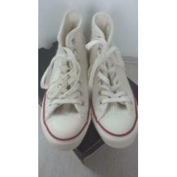 ALL STARS witte gebreide halfhoge sneakers, maat 37 NEW