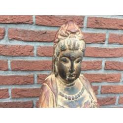 topbeeld! houten Kwanyin uit China