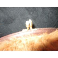 T16 tasje konijnen-bont breed 25cm hoog 16cm hengsel hoog 1