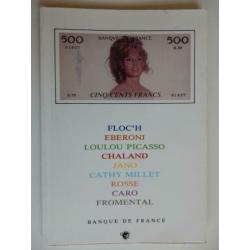 Banque de France,met bedacht geld o.a. L. Picasso. boekje.