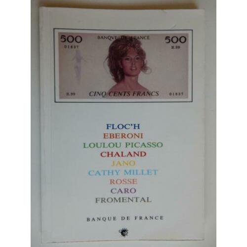 Banque de France,met bedacht geld o.a. L. Picasso. boekje.