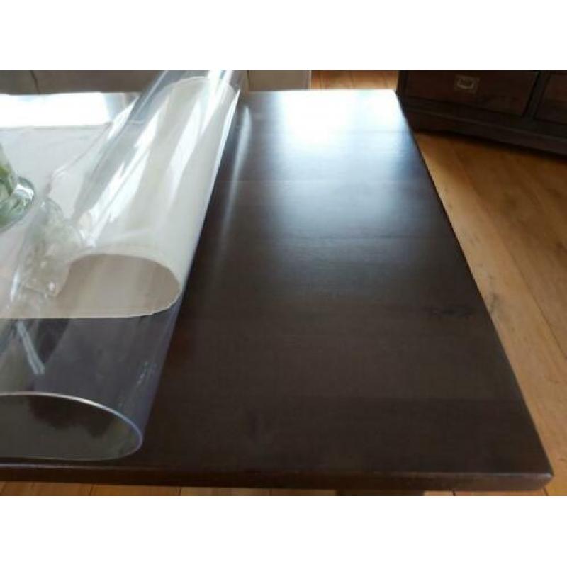 Leuke, stevige koloniaalse salontafel 75 cm bij 130 cm