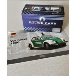 VW Kever 1200 politzei in ovp en folder...1/43