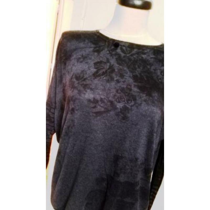 High use BLUE designer trui 'Pardon' - zgan - XL