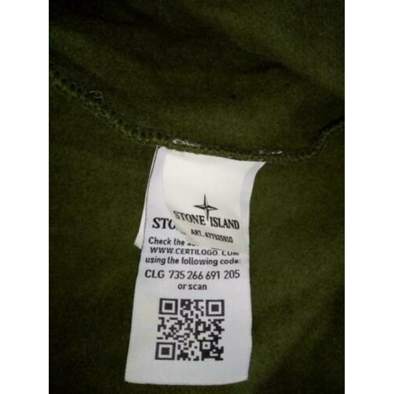 Stone Island - vest - groen - l valt als een m